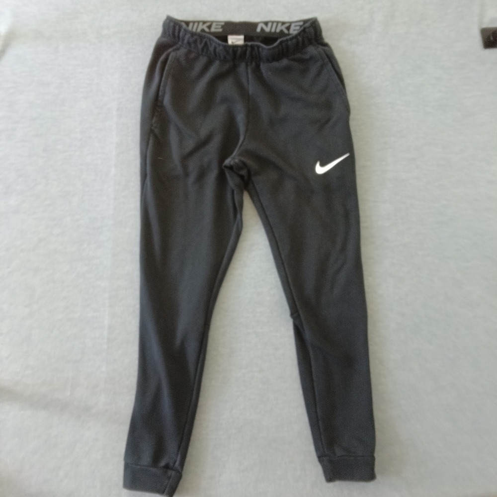 Nike Mens Dri-FIT Tapered Joggers Black Athletic Sweatpants Size Small